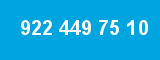 922 449 75 10 922 449 75 10